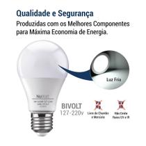 Lâmpada BULBO LED A60 E27 9W 630LM 6500 K - Luz Fria/Branca