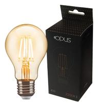 Lampada Bulbo Led A60 Tipo Retro 4W Branco Quente Ambar E27