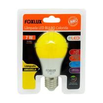 Lampada bulbo led colorida 7w bivolt - foxlux