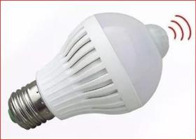 Lâmpada Bulbo Led Com sensor De Presença Movimento 9w Bivolt Branco Frio - Smart bulb