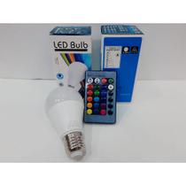 Lampada Bulbo Led Rgb 5w+ Controle Remoto E27 Bivolt Saara Online