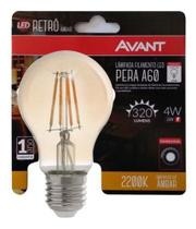 Lampada bulbo retro A60 E27 dimerizavel 4W 220V AVANT Lampada bulbo retro A60 E27 dimerizavel 4W 220V AVANT