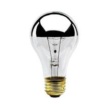 Lâmpada Bulbrite 60A19HM Half Chrome 60W em forma de A, pacote com 4
