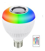 Lâmpada Caixa De Som Led Rgb Bluetooth + Controle Remoto PX-2321 Lâmpada Caixa De Som Led Rgb Bluetooth + Controle Remoto PX-2321