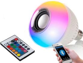 Lampada Caixa Som Bluetooth Com Controle Remoto - Bulb