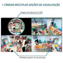 Lampada Camera Monitoração Celular 3D Wifi V380 Cam