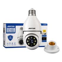 Lâmpada Câmera wifi fullhd 1080P visão noturna e áudio