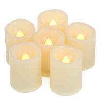 Lâmpada CANDLE CHOICE Velas votivas LED sem chama 3,8 x 5 cm 6 unidades