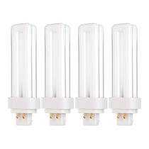 Lâmpada CFL KOR 13W 5000K G24Q-1 Base branca brilhante (pacote com 4)