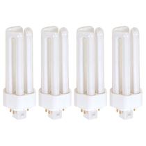 Lâmpada CFL KOR, pacote com 4 lâmpadas brancas quentes de 26 W 2700 K GX24Q-3