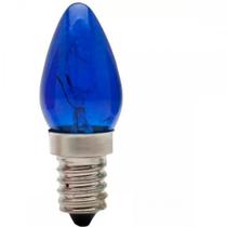 Lampada Chupeta Brasfort 07Wx127 Azul E14 8496 - Kit C/25