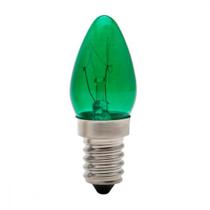 Lampada Chupeta Brasfort 07Wx127 Verde E14 8498 ./ Kit Com 25