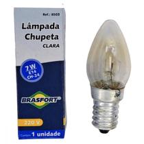 Lampada Chupeta Brasfort 7Wx220V. E14 Clara ./ Kit Com 25 Peca