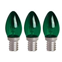 Lampada Chupeta E14 7W 127V Verde Kit com 3 Unidades