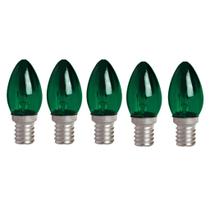 Lampada Chupeta E14 7W 127V Verde Kit com 5 Unidades Lampada Chupeta E14 7W 127V Verde Kit com 5 Unidades