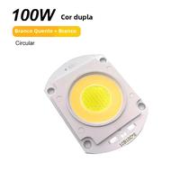 Lâmpada COB De Alto Brilho Com Contas LED De 100W De Cor Dupla, Branco Quente E Branco Para Palco De