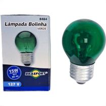 Lampada Colorida Brasfort 15Wx127V. Verde - Kit C/25 Pecas