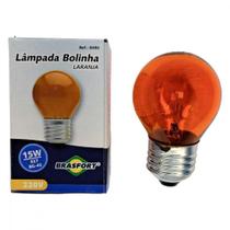 Lampada Colorida Brasfort 15Wx220V. Laranja . / Kit C/ 25 Peca