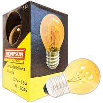 Lampada Colorida Thompson 15Wx127V. Amarela - Kit C/10 Peca