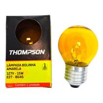 Lampada Colorida Thompson 15Wx127V. Amarela . / Kit C/ 10 Peca