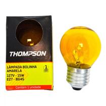 Lampada Colorida Thompson 15Wx127V. Amarela ./ Kit Com 10 Peças
