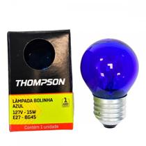 Lampada Colorida Thompson 15Wx127V. Azul . / Kit C/ 10 Peças