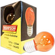 Lampada Colorida Thompson 15Wx127V. Laranja - Kit C/10 Peca