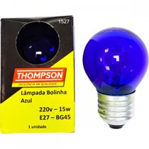 Lampada Colorida Thompson 15Wx220V. Azul - Kit C/10 Peças