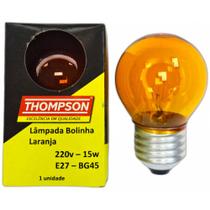 Lampada Colorida Thompson 15Wx220V. Laranja - Kit C/10 Peca