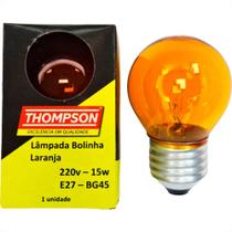 Lampada Colorida Thompson 15Wx220V. Laranja - Kit C/10 Pecas Lampada Colorida Thompson 15Wx220V. Laranja - Kit C/10 Pecas