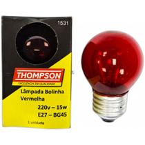 Lampada Colorida Thompson 15Wx220V. Vermelha - Kit C/10 Peca