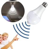 Lâmpada Com Sensor de Presença Bulbo 12W LED Branco Frio Bivolt DY804912W