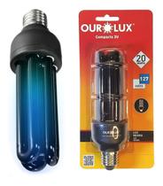 Lâmpada Compacta 3u 20w 127v E27 Luz Negra Neon Blb