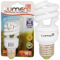 Lâmpada Compacta Espiral 11w 127v E27 6400K Frio Lumen