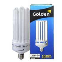 Lâmpada compacta fluorescente 8u 135w 127v 6500k(branco frio)e40 high lumen - Golden