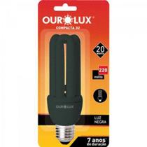 Lampada Compacta LUZ Negra 3U 20W 220V Ourolux
