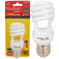 Lâmpada Compacta Mini Espiral 10W 127V Branco Quente