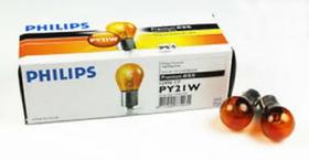 Lampada Comum 1 Polo 12v P21w Philips 12496 Y Ambar Caixa 10 unid