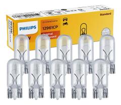 Lâmpada Comum 12v W5w Philips 12961 Pingo T10 Caixa C/10