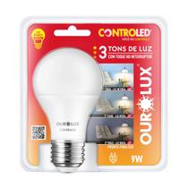 Lâmpada Controled 3 Tons 9W Bivolt AM2700K - Ourolux