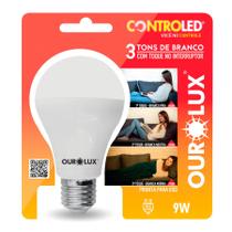Lâmpada Controled 3 Tons De Branco 9W - Ourolux