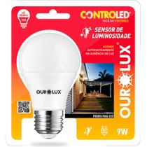 Lâmpada Controled Ouro Lux 9,0 W Sensor De Luminosidade