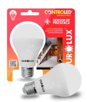 Lâmpada Controled Sensor De Presença 9w E27 Frio Ourolux