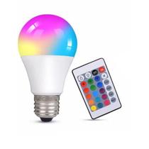 Lampada Cromoterapia Muda Cores Controle Remoto