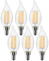 Lâmpada CYLYT E12 Chandelier 4W 2700K 470lm, pacote com 6 Lâmpada CYLYT E12 Chandelier 4W 2700K 470lm, pacote com 6