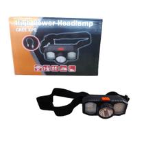 Lampada de 3 led lanterna de cabeça flash headlamp economica trilha caminhada