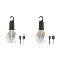Lâmpada De Acampamento LED Recarregável 100LM Tipo C Holofote Portátil 400mAh 3 Modos De Iluminação