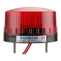 Lâmpada de advertência de sinal industrial Baomain LTE-5061 AC 110V Lâmpada de advertência de sinal industrial Baomain LTE-5061 AC 110V
