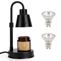 Lâmpada de aquecimento de velas DONGULI Electric Dimmable com 2 lâmpadas pretas