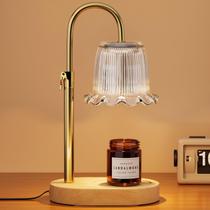 Lâmpada de aquecimento de velas Glarepo com temporizador de 4 níveis regulável em ouro